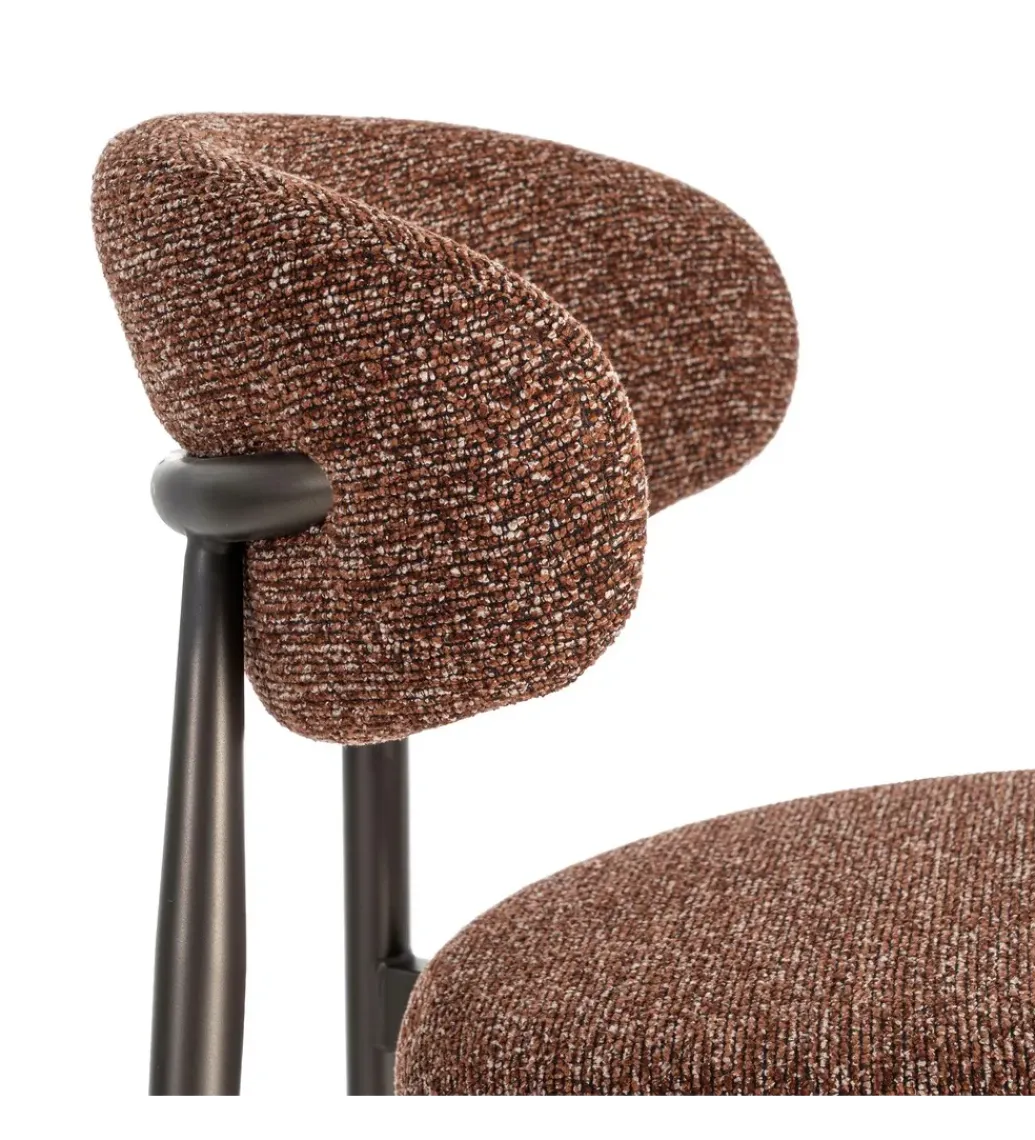 Zona-Design Krzesło TABURENMO 76 cm brązowo czarne
