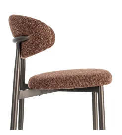 Zona-Design Krzesło TABURENMO 76 cm brązowo czarne