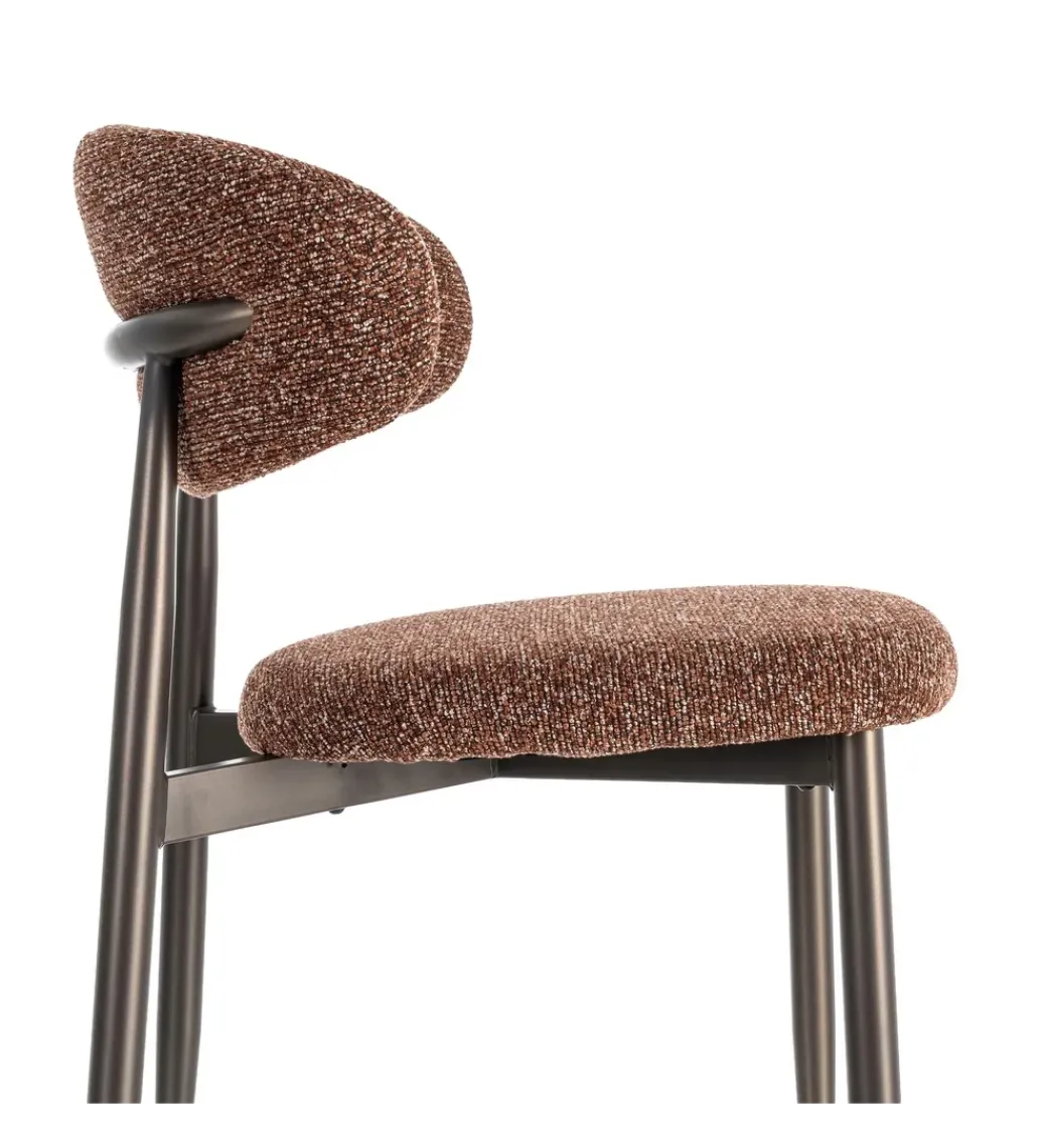 Zona-Design Krzesło TABURENMO 76 cm brązowo czarne