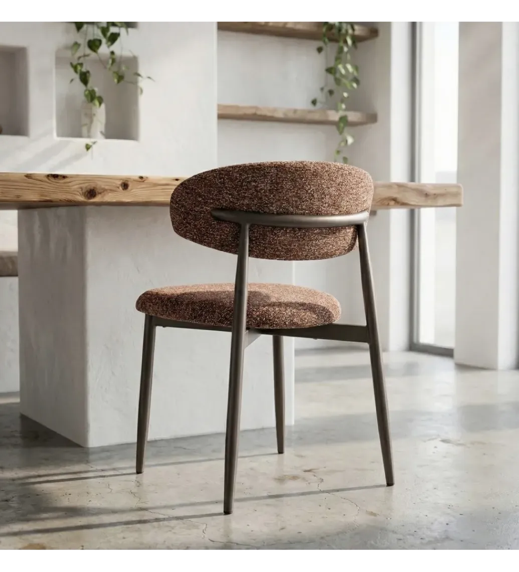 Zona-Design Krzesło TABURENMO 76 cm brązowo czarne
