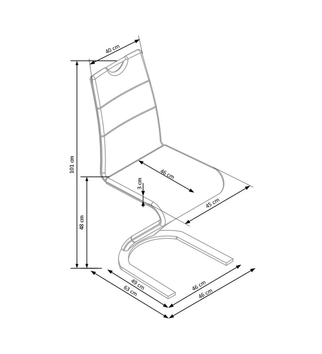 Halmar Krzesło TIMOLA czarne