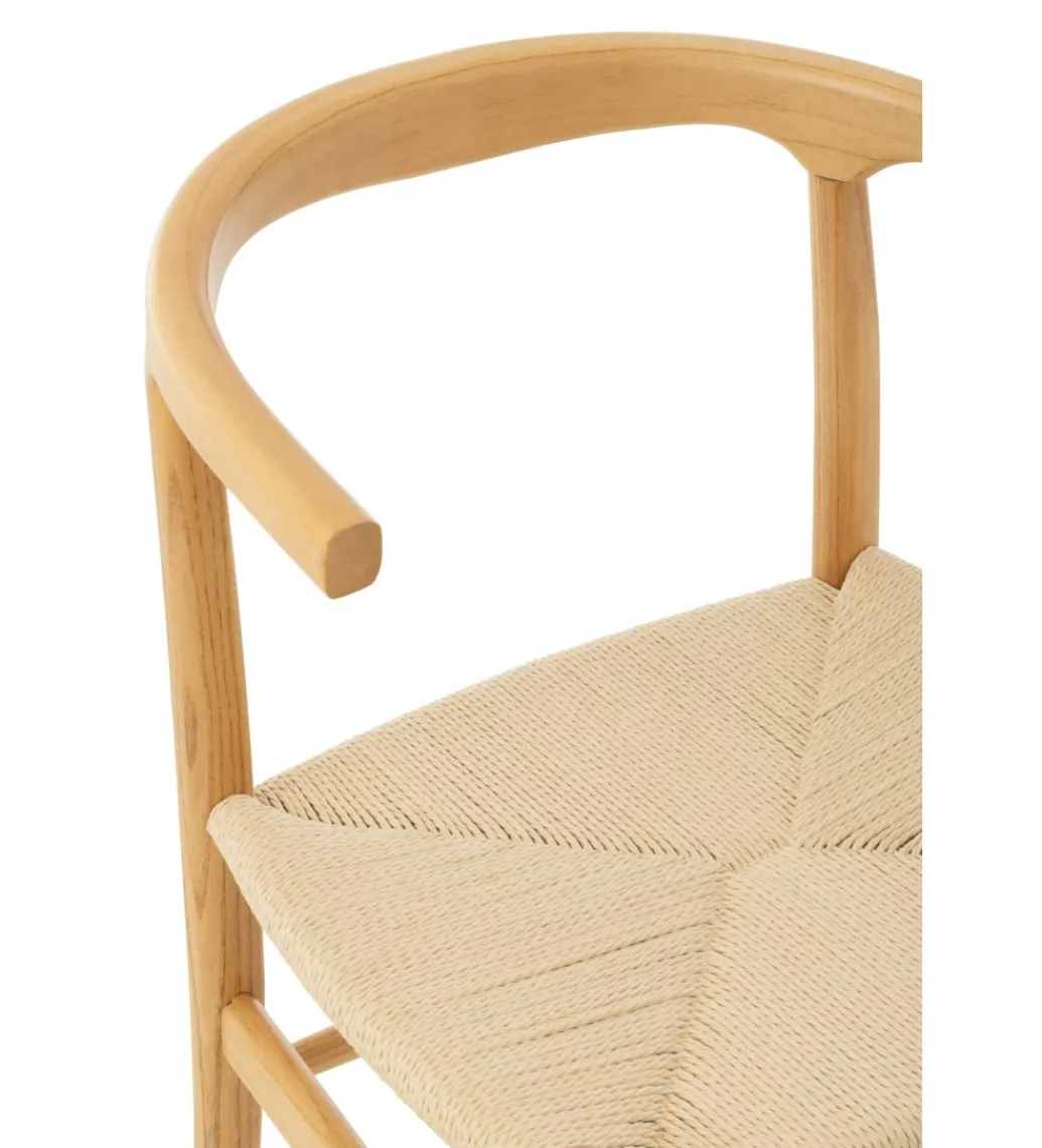 J-Line Krzesło TOON 79 cm drewno bukowe naturalne