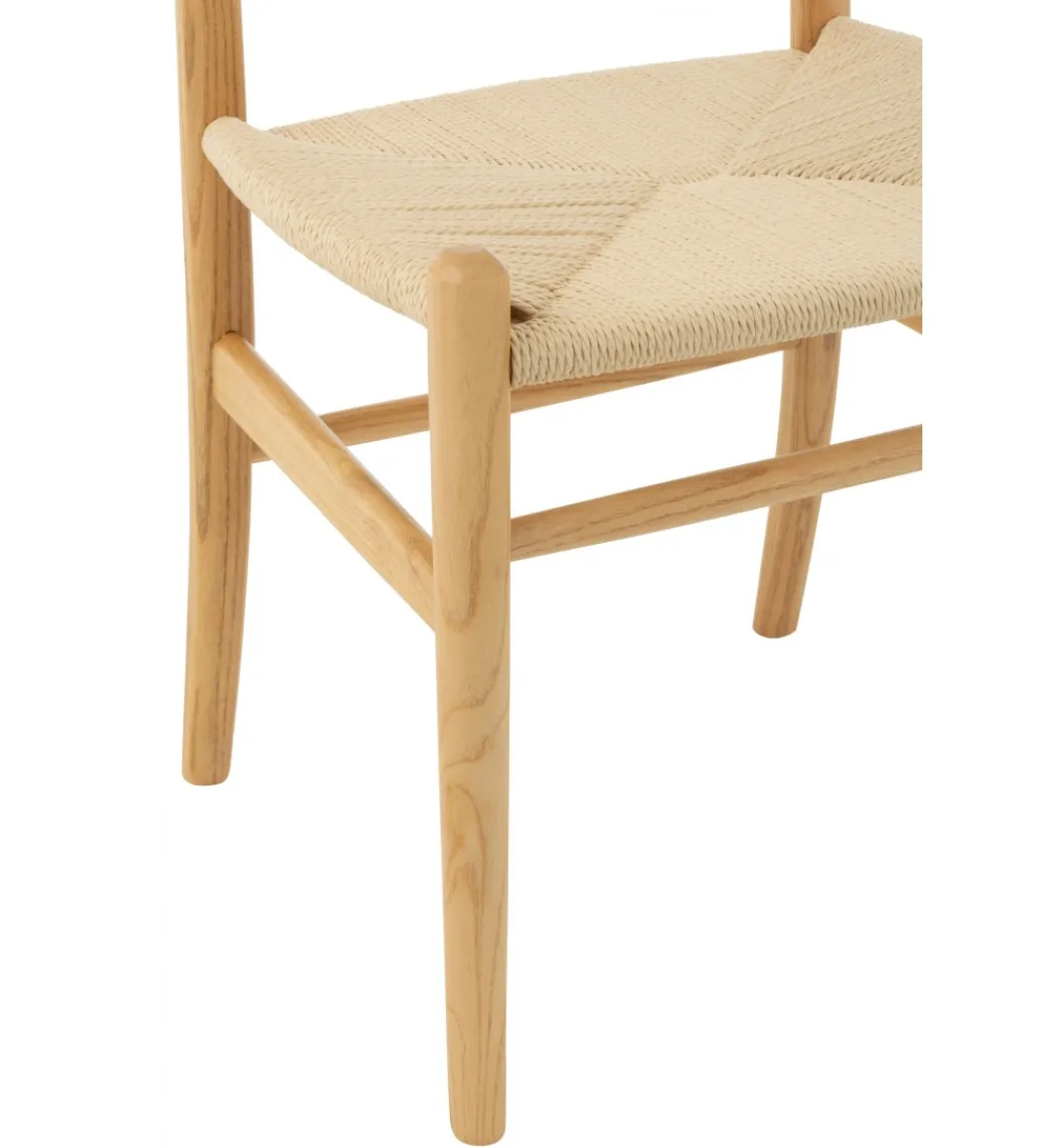 J-Line Krzesło TOON 79 cm drewno bukowe naturalne