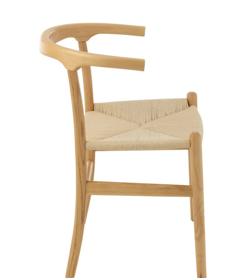 J-Line Krzesło TOON 79 cm drewno bukowe naturalne
