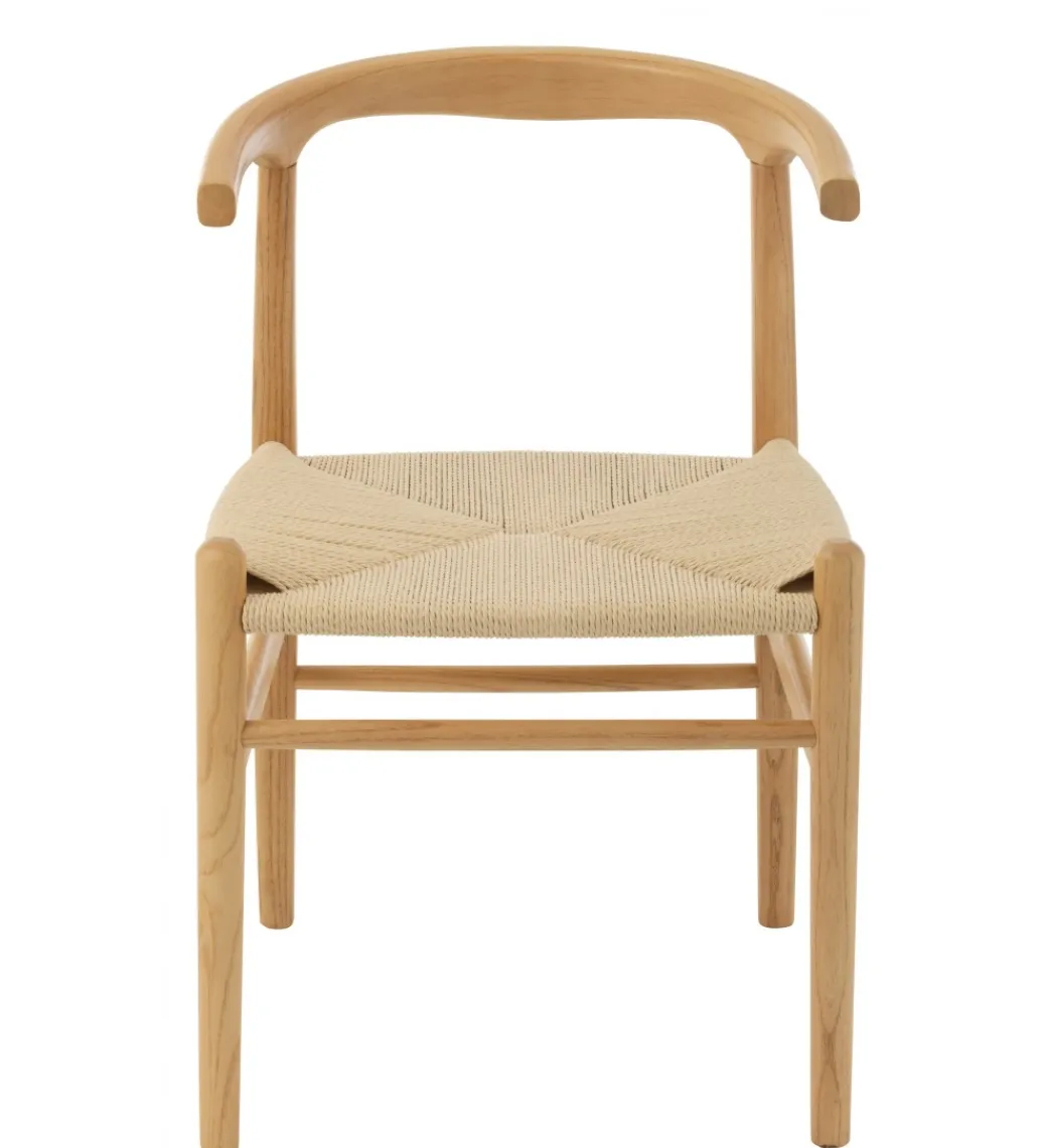 J-Line Krzesło TOON 79 cm drewno bukowe naturalne