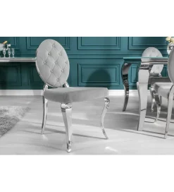 Invicta Interior Krzesło VIENNA Gloria szare