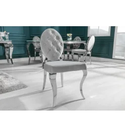 Invicta Interior Krzesło VIENNA Gloria szare