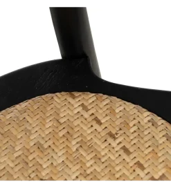 Zona-Design Krzesło YUMO  z drewna wiązowego czarne