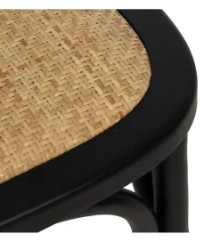 Zona-Design Krzesło YUMO  z drewna wiązowego czarne