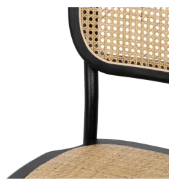 Zona-Design Krzesło YUMO  z drewna wiązowego czarne