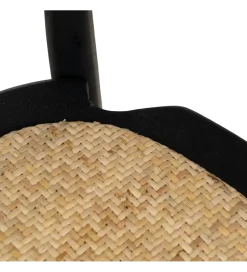 Zona-Design Krzesło YURO z drewna wiązowego czarne