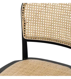 Zona-Design Krzesło YURO z drewna wiązowego czarne