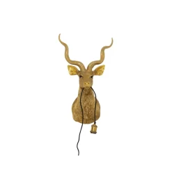KDesign Lampa ścienna ANIMAL GOAT 45 x 74 cm złota