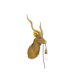 KDesign Lampa ścienna ANIMAL GOAT 45 x 74 cm złota
