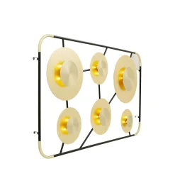 KDesign Lampa ścienna DISC 110 x 185 cm złota