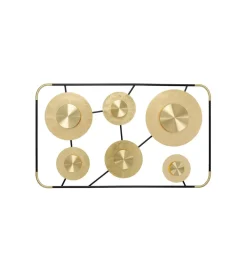 KDesign Lampa ścienna DISC 110 x 185 cm złota