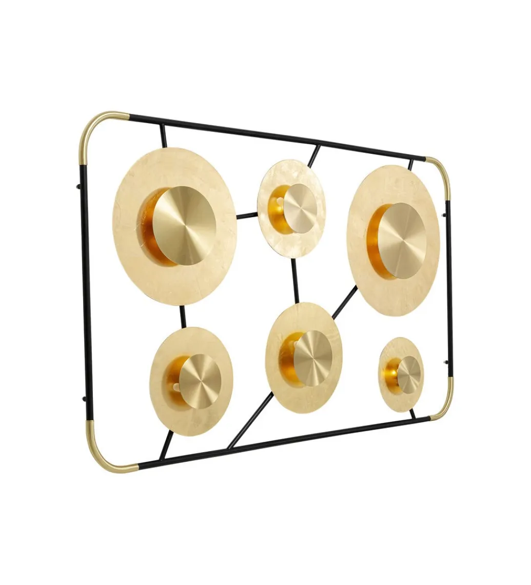 KDesign Lampa ścienna DISC 110 x 185 cm złota