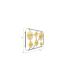 KDesign Lampa ścienna DISC 110 x 185 cm złota
