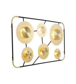 KDesign Lampa ścienna DISC 110 x 185 cm złota