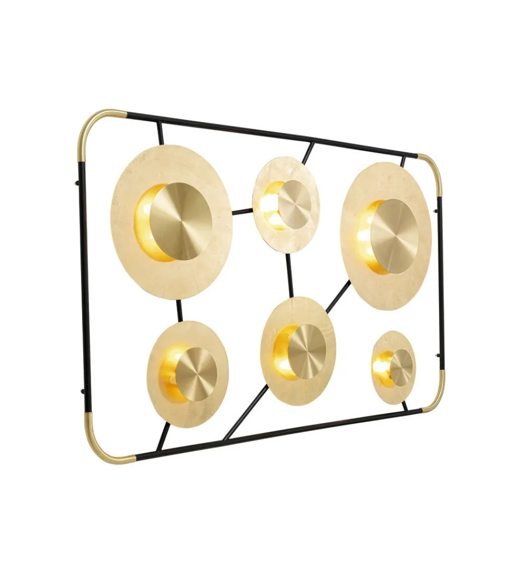 KDesign Lampa ścienna DISC 110 x 185 cm złota