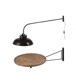 J-Line Lampa ścienna LOUNGY 100 cm czarna