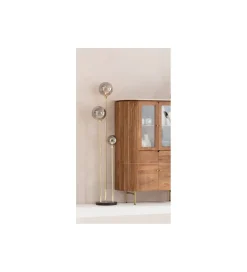 KDesign Lampa podłogowa Al capone tre 176 cm złota