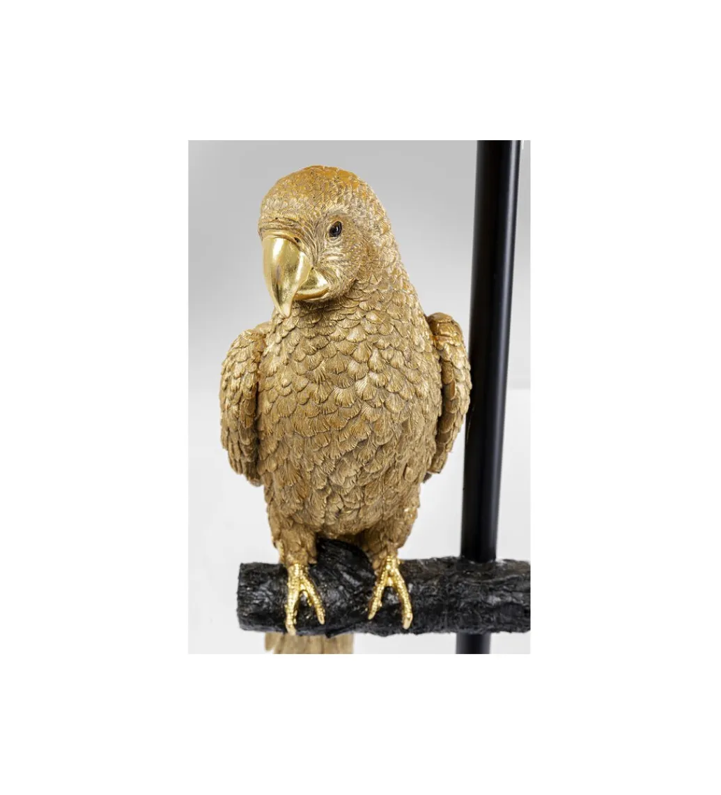 KDesign Lampa podłogowa ANIMAL PARROT 176 cm złota
