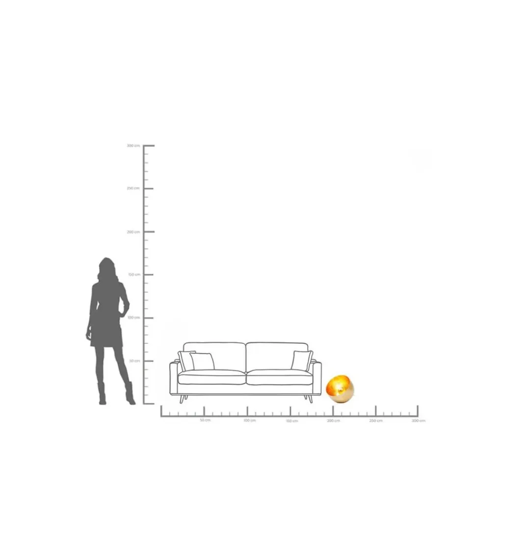 KDesign Lampa podłogowa APOLLON 35 cm złota