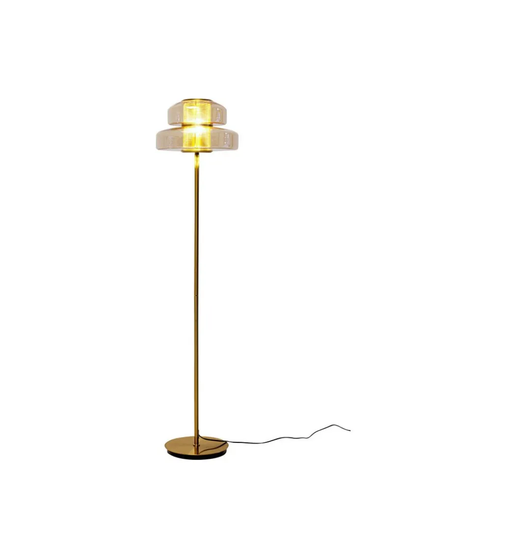 KDesign Lampa podłogowa ARCADIA AMBER 155 cm złota