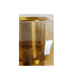 KDesign Lampa podłogowa ARCADIA AMBER 155 cm złota
