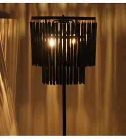 Exclusivas Lampa podłogowa BATERA 148 cm czarna