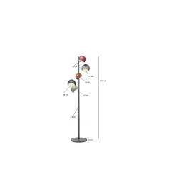 KDesign Lampa podłogowa CALOTTA ANTICO 177 cm