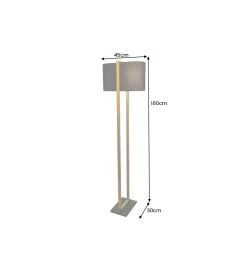 Invicta Interior Lampa podłogowa COLLEEN 160 cm złota