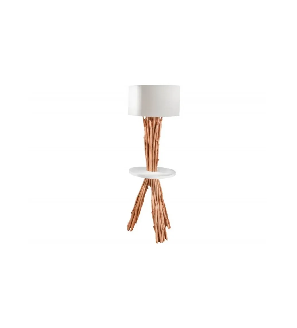 Invicta Interior Lampa podłogowa Driftwood 153 cm biała