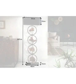 Invicta Interior - przedsprzedaż Lampa podłogowa Elit 147 cm czarna