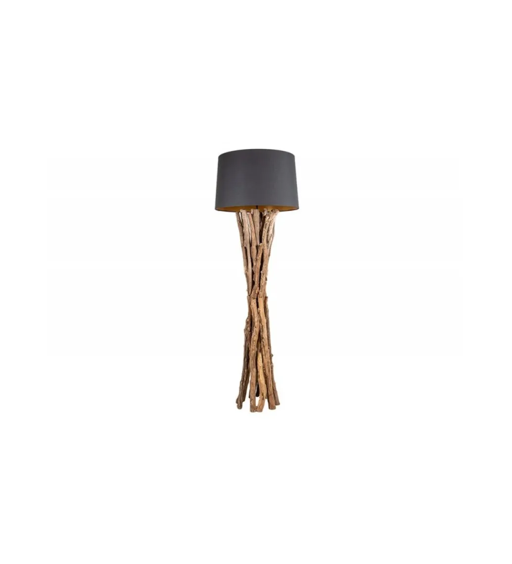 Invicta Interior Lampa podłogowa Espel 151 cm drewno teak