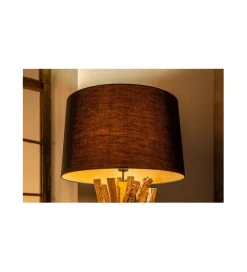 Invicta Interior Lampa podłogowa Espel 151 cm drewno teak