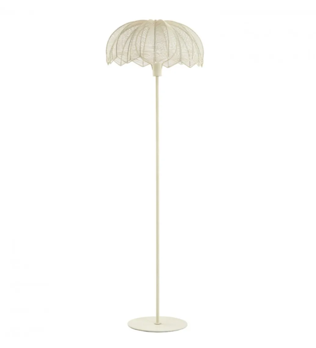 L&L Lampa podłogowa ESPELO 150 cm kremowa