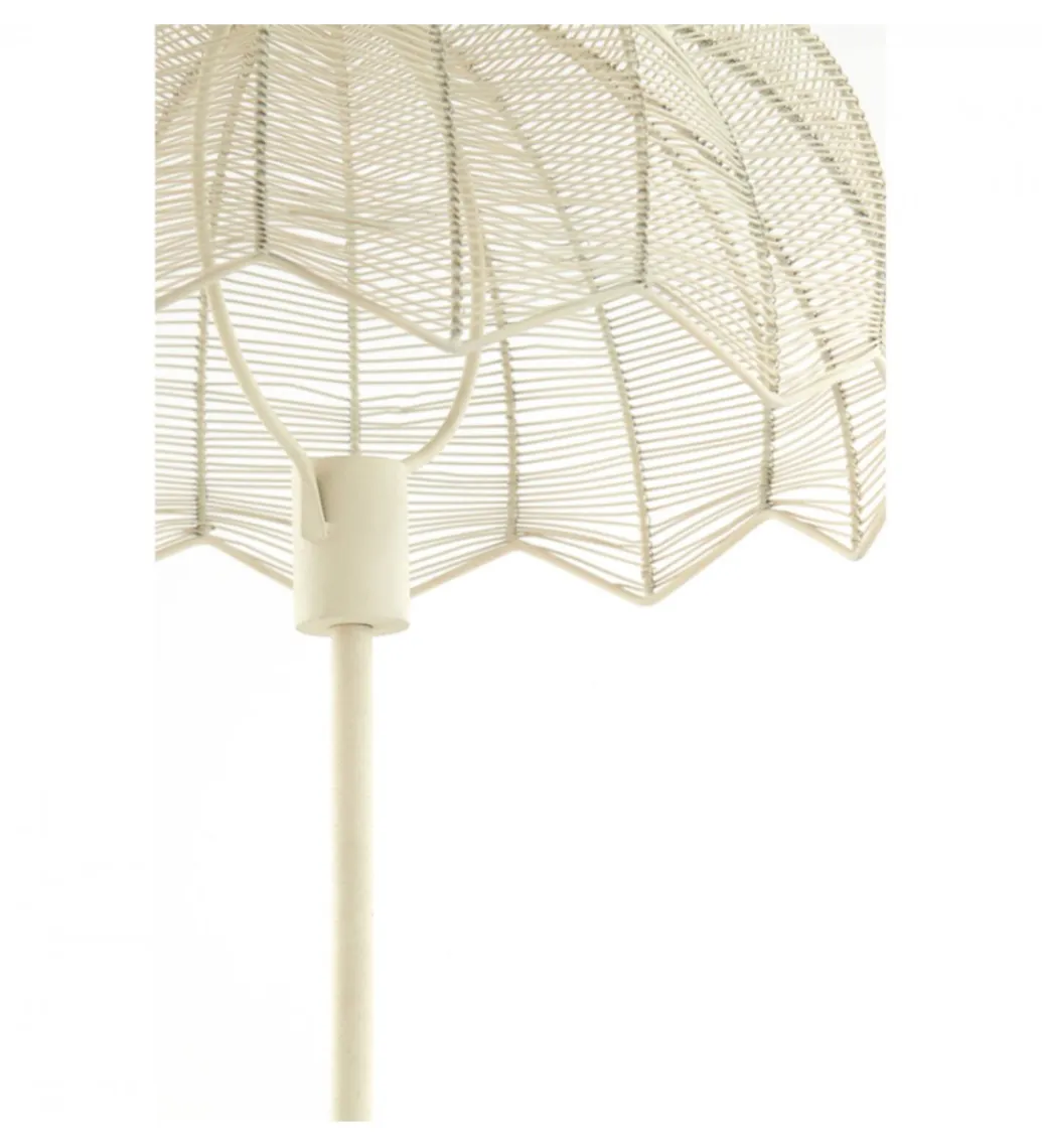 L&L Lampa podłogowa ESPELO 150 cm kremowa