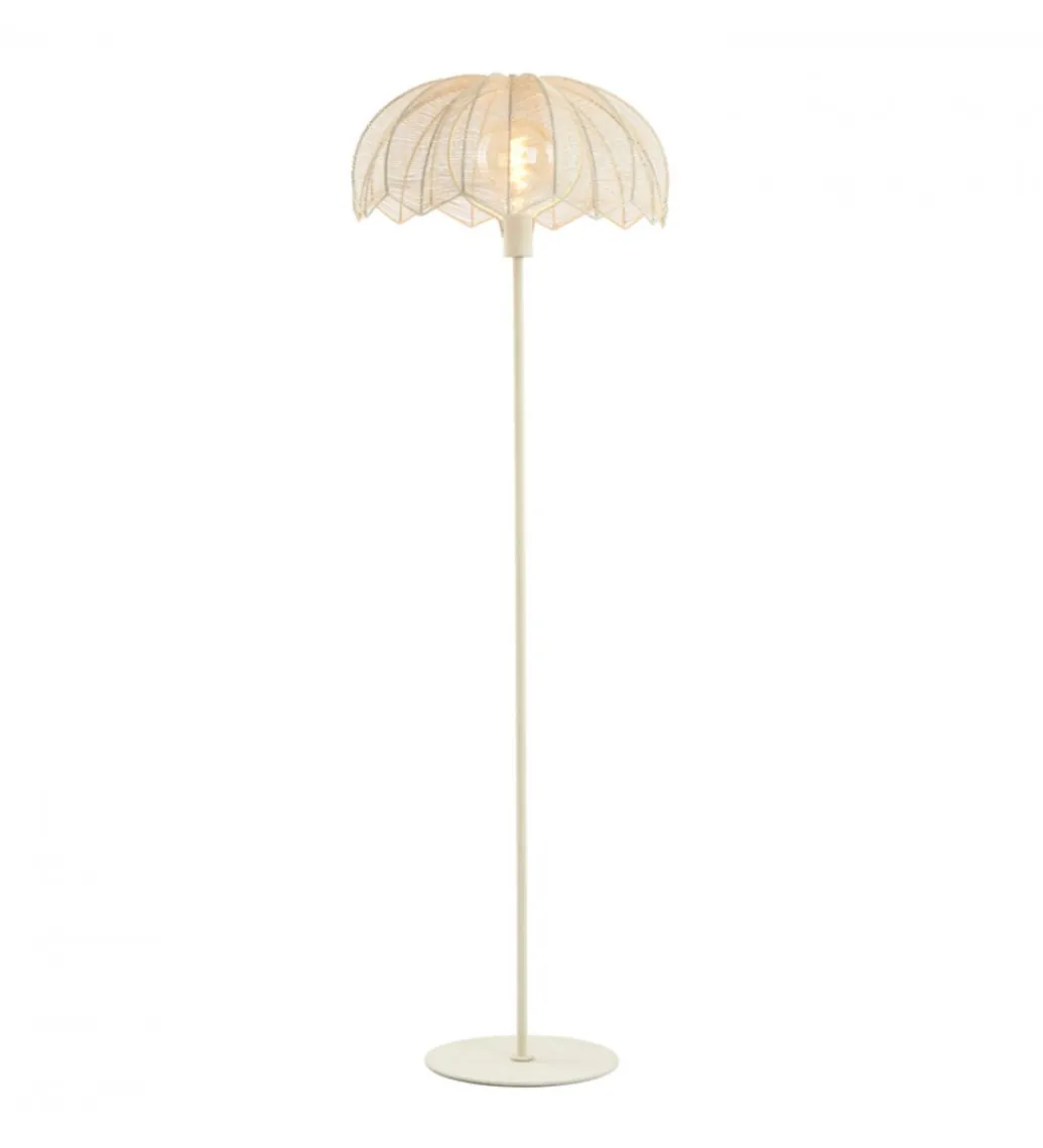 L&L Lampa podłogowa ESPELO 150 cm kremowa