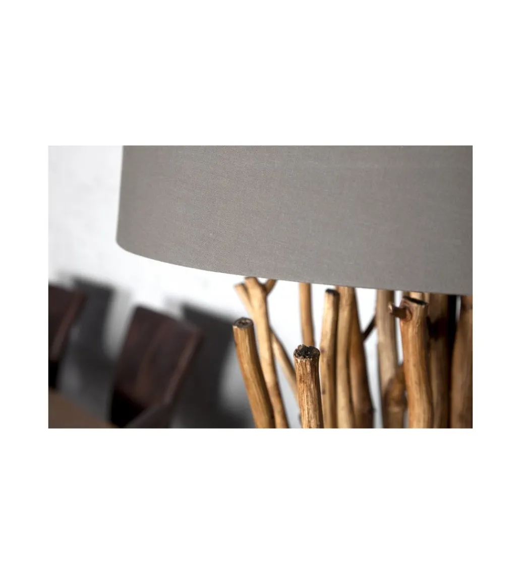 Invicta Interior Lampa podłogowa Euphoria 175 cm szarobrązowa