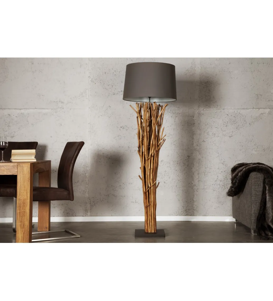Invicta Interior Lampa podłogowa Euphoria 175 cm szarobrązowa