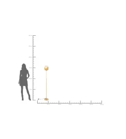 KDesign Lampa podłogowa Golden Goblet 160 cm złota