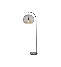 KDesign Lampa podłogowa GRATO 156 cm czarna