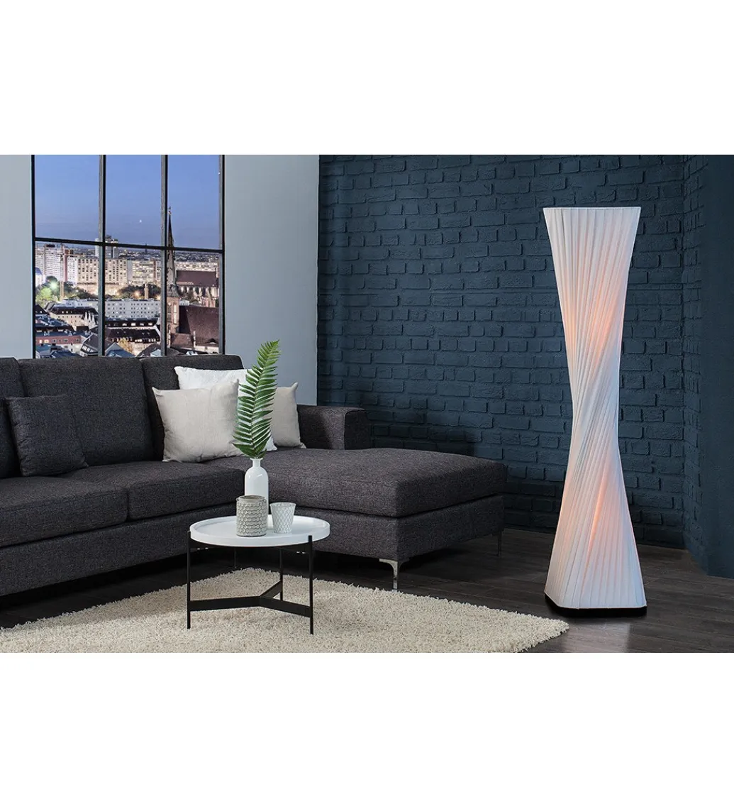 Invicta Interior Lampa podłogowa Harmony 120 cm biała