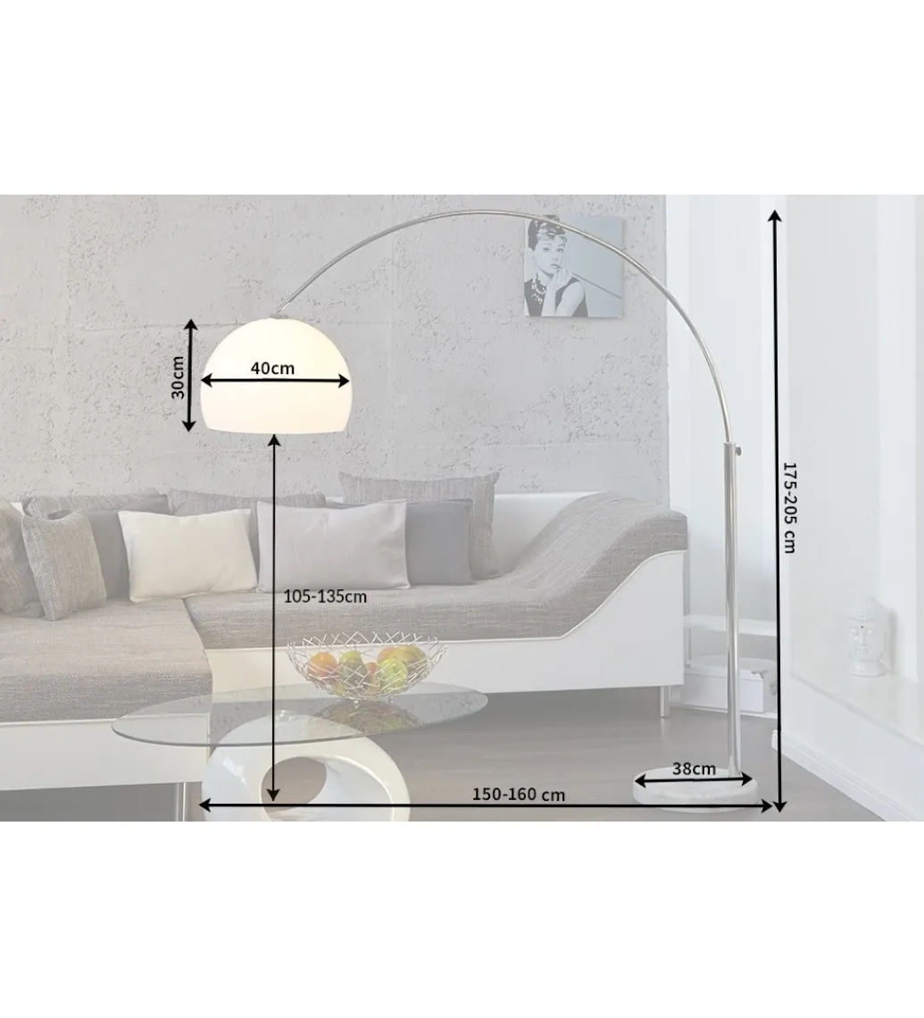 Invicta Interior Lampa Podłogowa II Big Bow biała