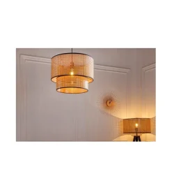 Invicta Interior Lampa podłogowa JAWA Viviena 140 cm naturalna