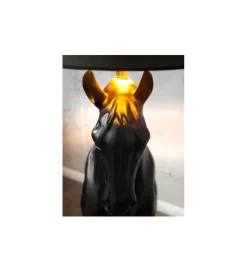 Invicta Interior Lampa podłogowa Koń Horse Black Beauty czarna