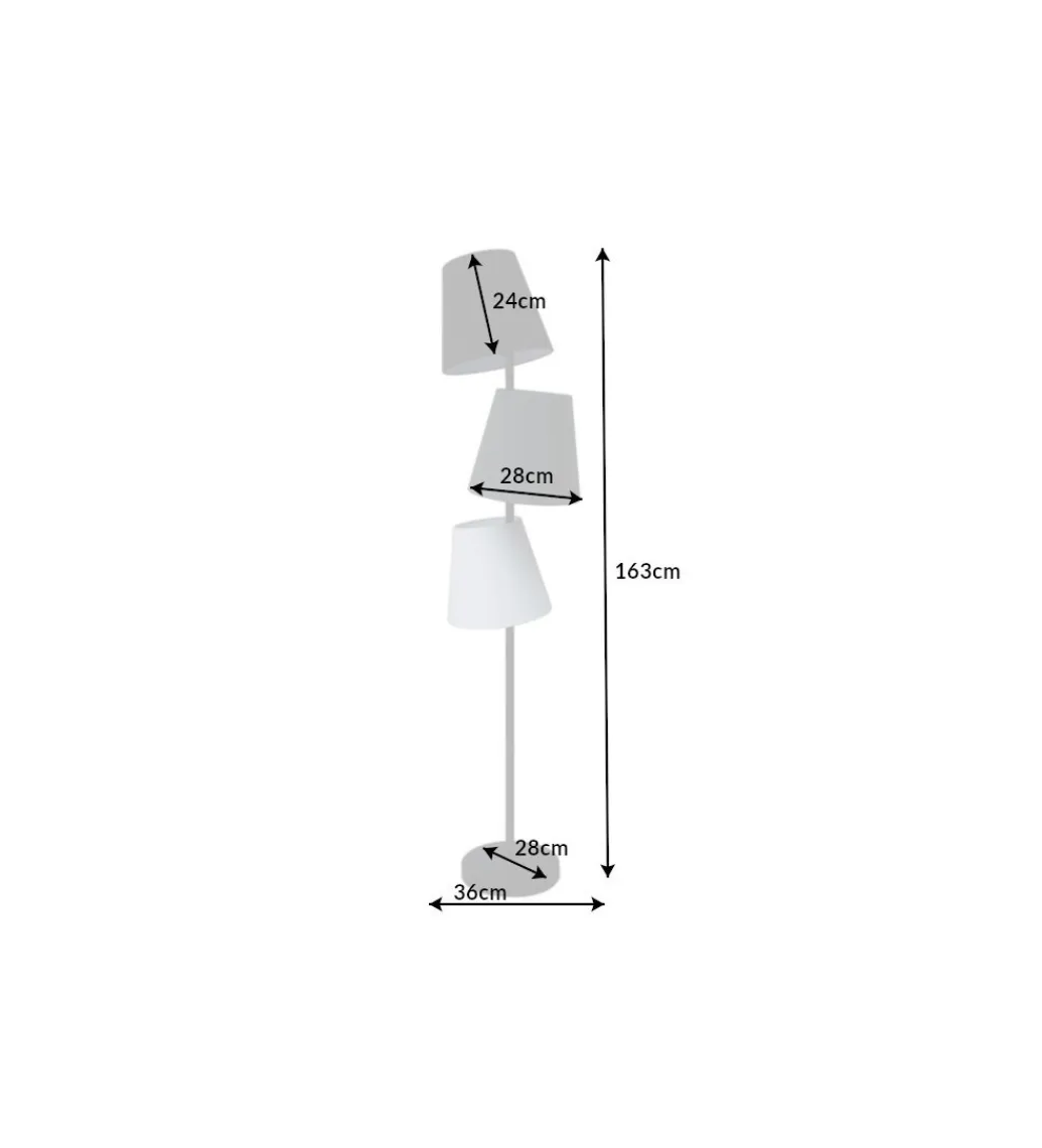 Invicta Interior Lampa podłogowa Levels 163 cm