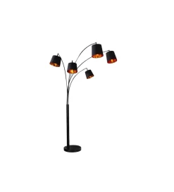 Invicta Interior Lampa podłogowa Levels 202 cm czarno złota